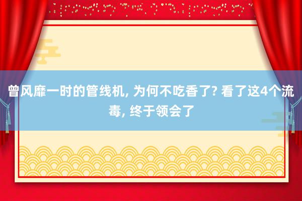 曾风靡一时的管线机, 为何不吃香了? 看了这4个流毒, 终于领会了