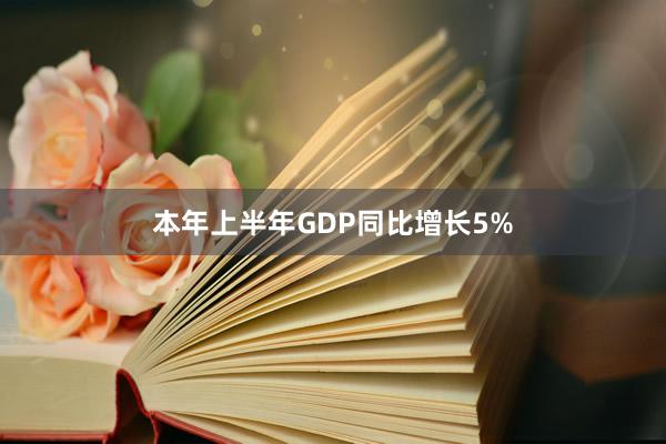 本年上半年GDP同比增长5%