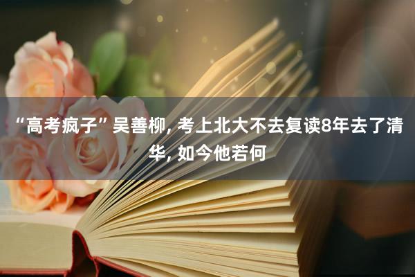 “高考疯子”吴善柳, 考上北大不去复读8年去了清华, 如今他若何