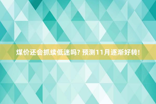 煤价还会抓续低迷吗? 预测11月逐渐好转!